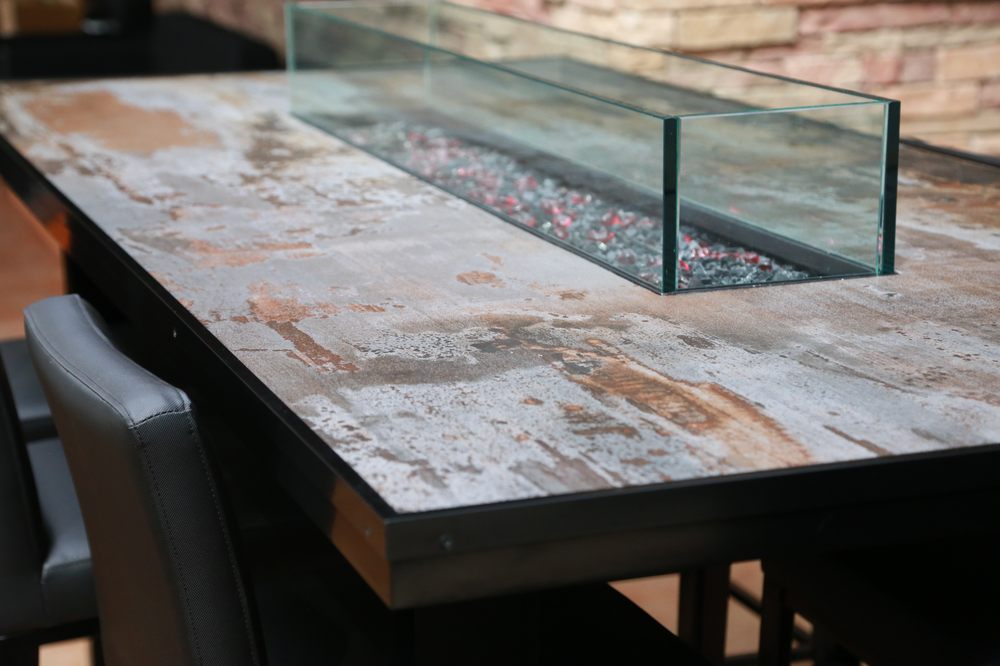 Custom Fire Table — Detail Custom Fabrication • Dekton Trilium