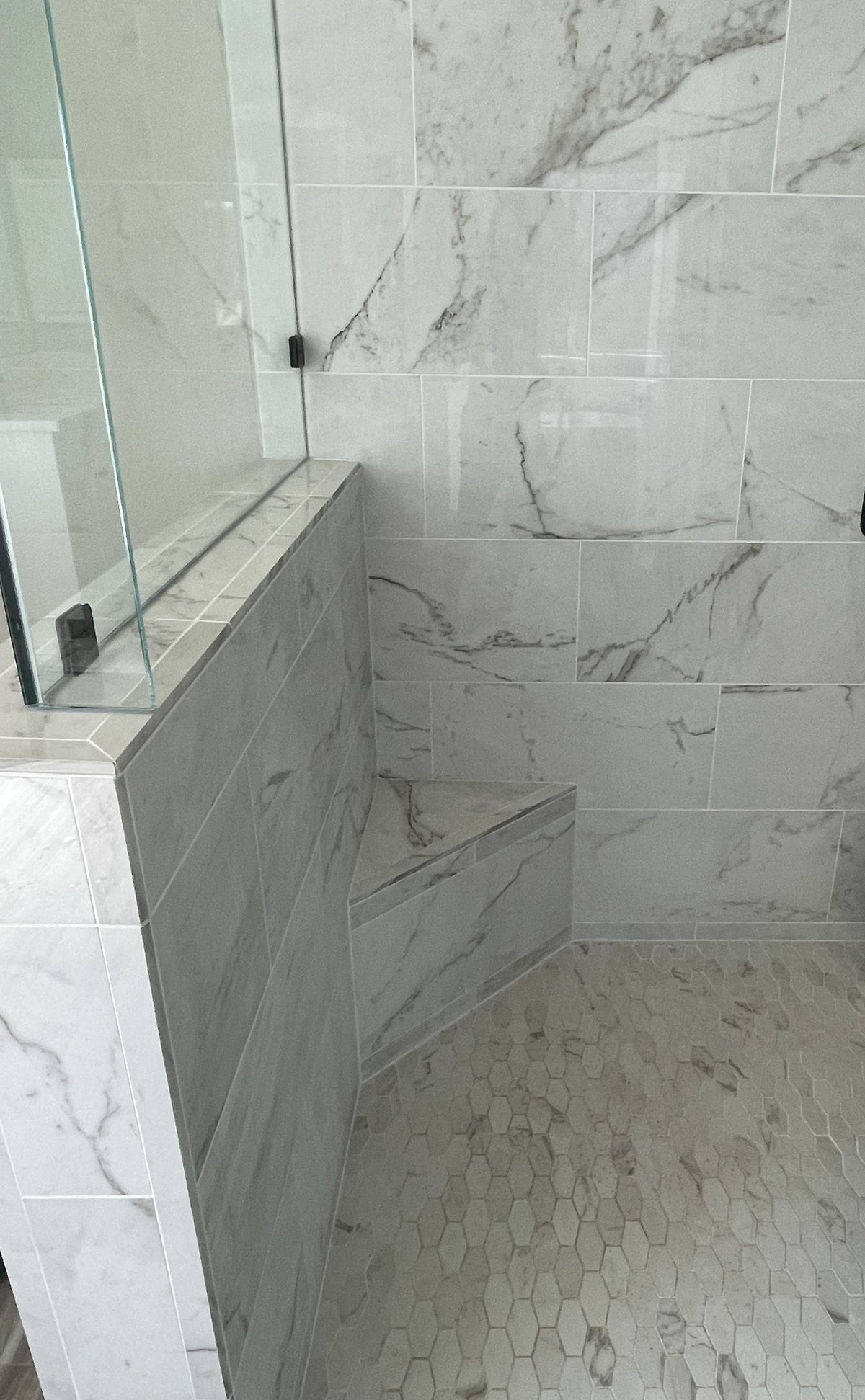Custom Primary Bath & Shower — Residential • Stone • Quartz • Tile